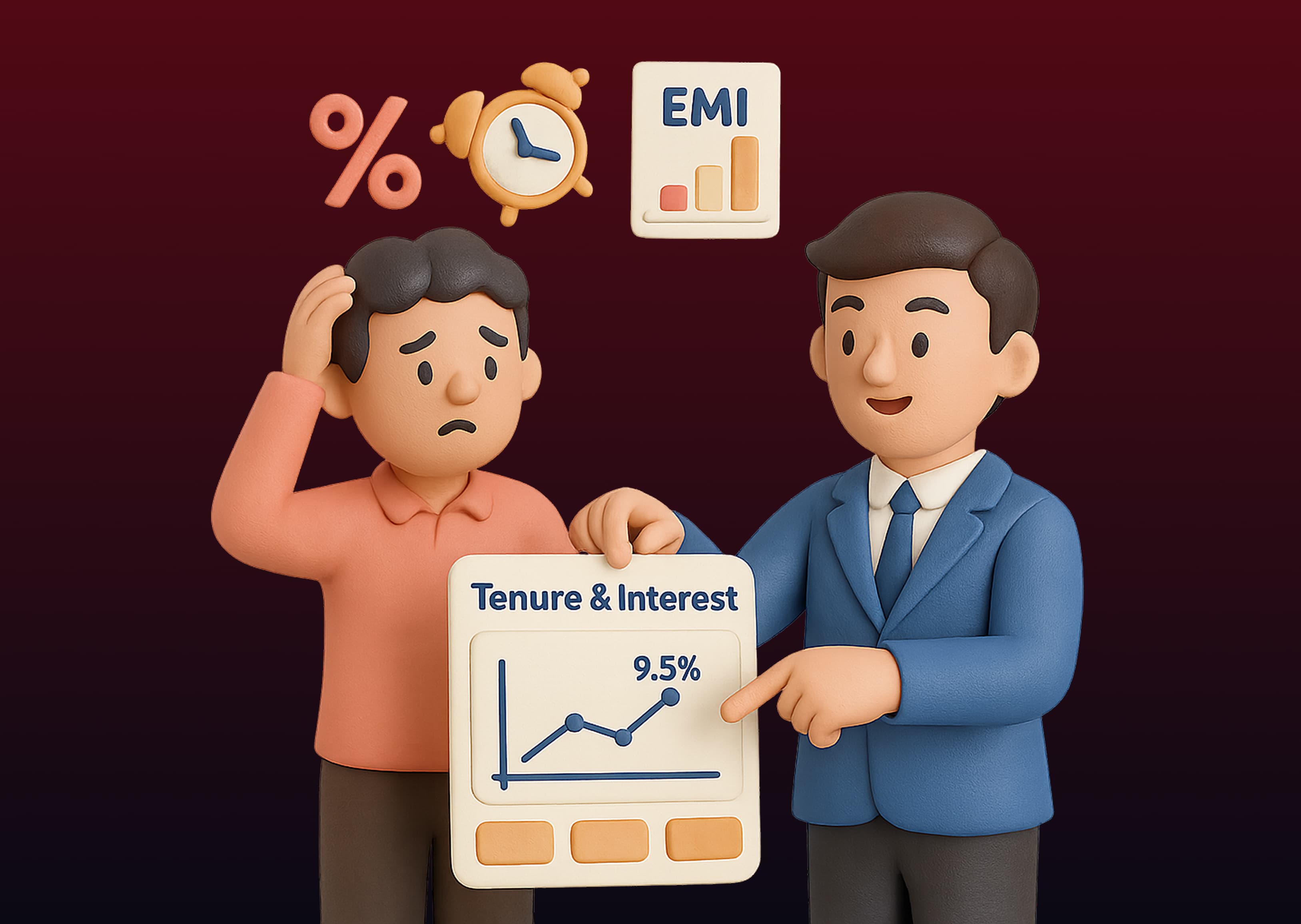 Loan tenure and interest confusion image